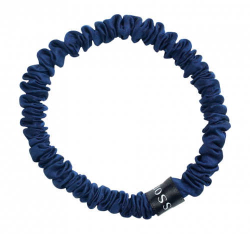 ASSORO, Шелковая резинка для волос, размер XS, цвет (темно-синяя)