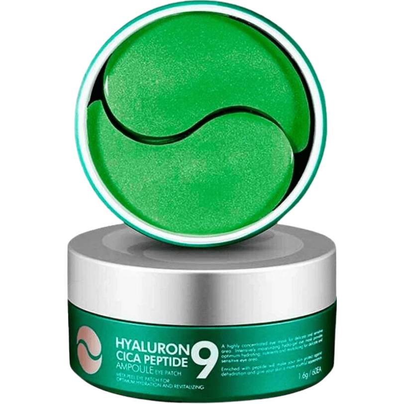 MEDI-PEEL, Hyaluron Cica Peptide 9 Патчи с центеллой и пептидным комплексом, 60 шт (30 пар)