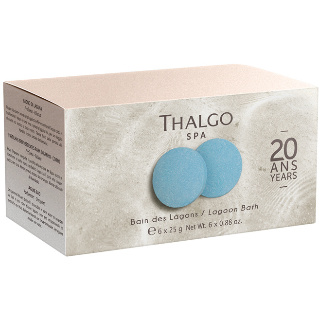 THALGO, Таблетки Шипучие для Ванны Лагуна 6 х 25 г, ILES PACIFIQUE