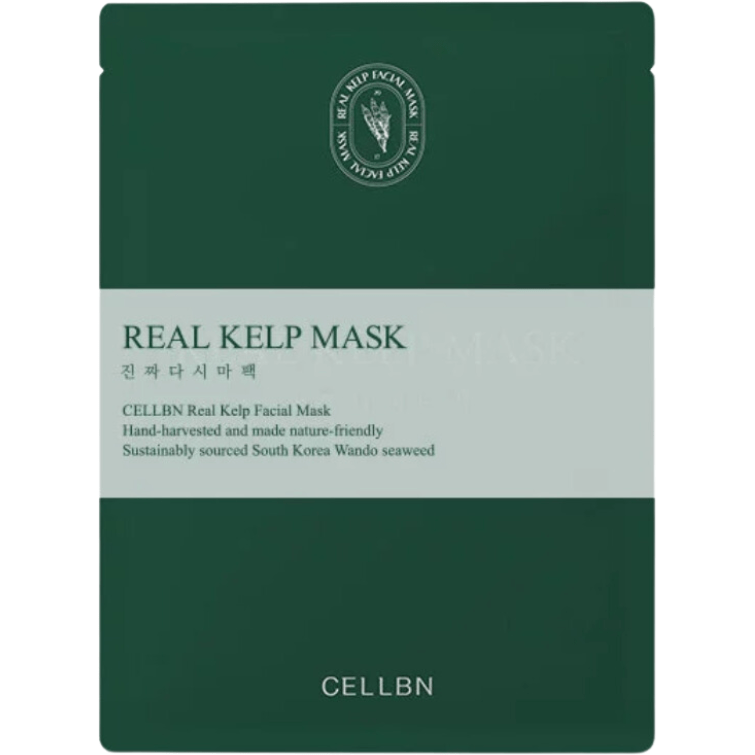 CELLBN REAL KELP FACIAL MASK Тканевая маска для лица из 100% натуральной ламинарии