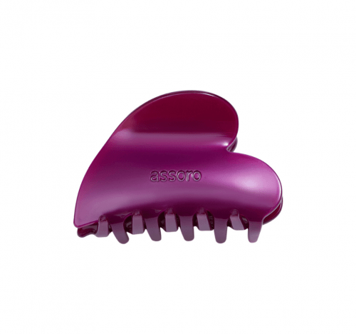 ASSORO, Крабик для волос, сливовое сердце