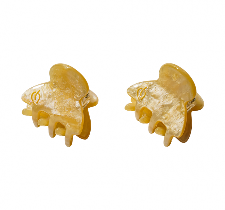 ASSORO, Набор крабов для волос мини, цвет (лимонный щербет)