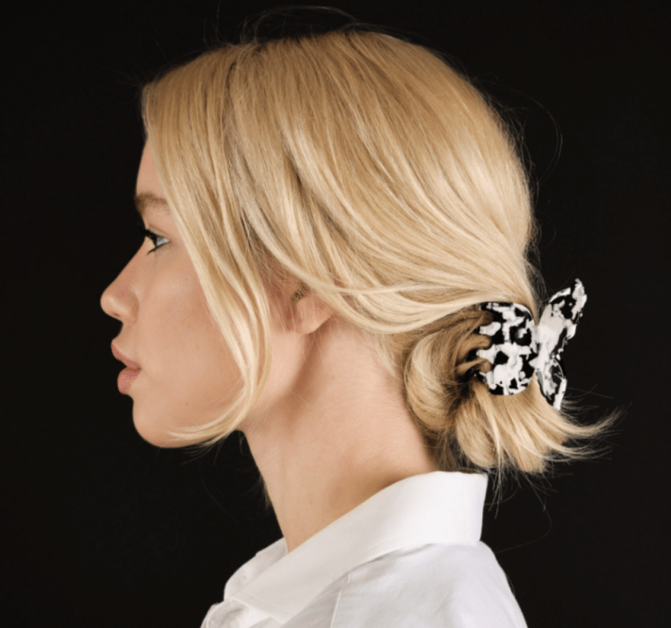 ASSORO, Крабик для волос, цвет (Бабочка белая ночь)