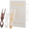 FIONA FRANCHIMON (№1 HAIRPIN), Шпильки коричневая, прозрачная, бежевая (набор из 3 шпилек)