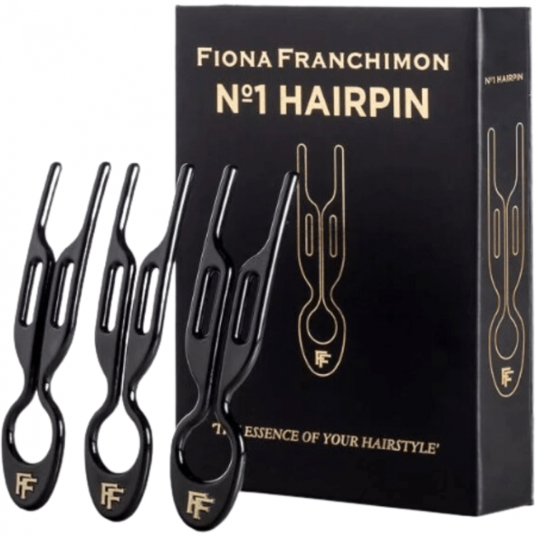 FIONA FRANCHIMON (№1 HAIRPIN), Шпильки черного цвета (набор из 3 шпилек)