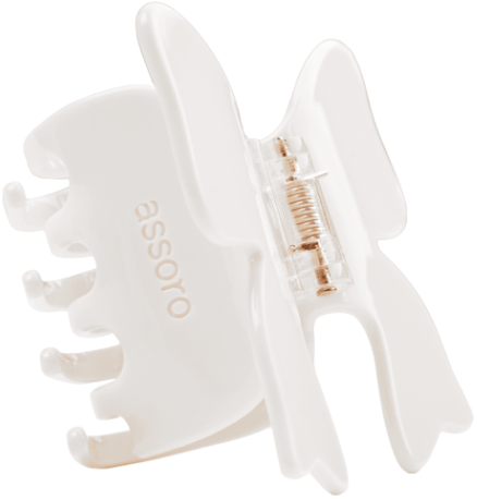 ASSORO, Крабик для волос, цвет (Кремовый бант)