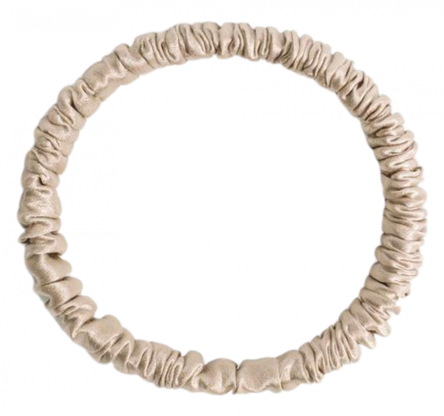 SILK LOVERS, Шелковая резинка для волос MINI (Латте)