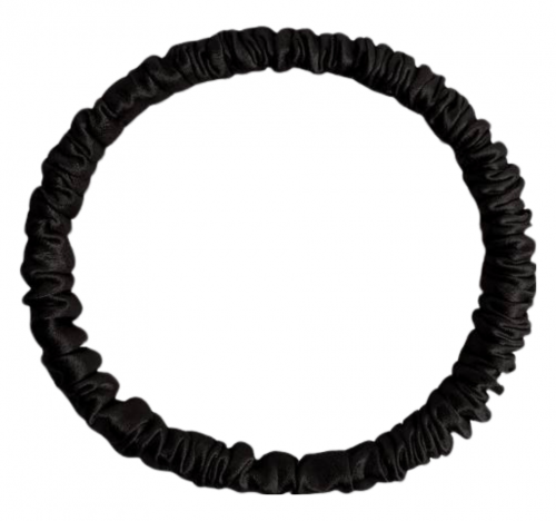 SILK LOVERS, Шелковая резинка для волос MINI (Черный)