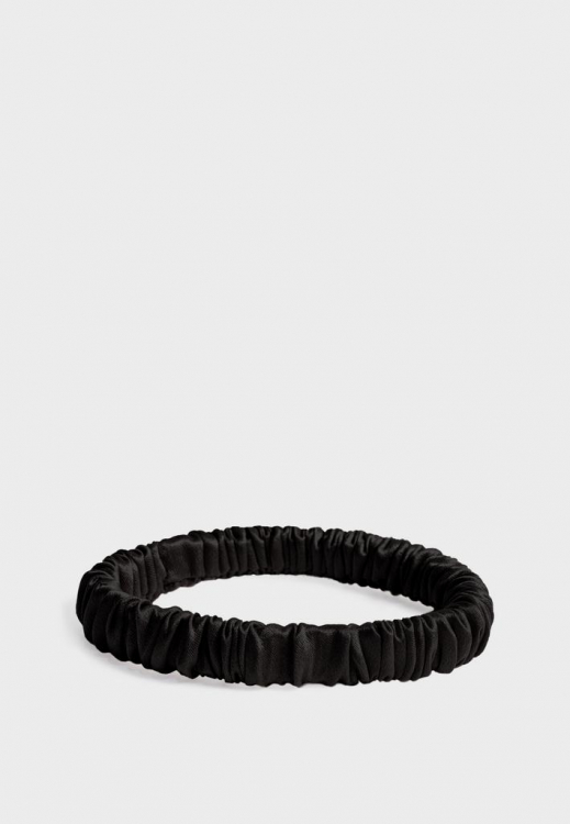 SILK LOVERS, Шелковая резинка для волос MINI (Черный)