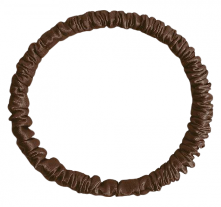 SILK LOVERS, Шелковая резинка для волос MINI (Шоколад)