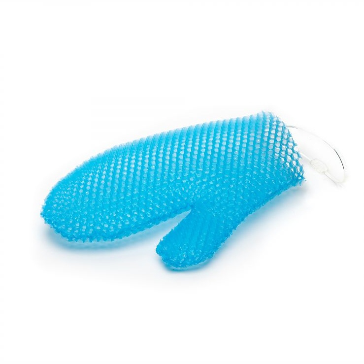 SUPRACOR Stimulite®. Мочалка рукавичка.(Голубая)