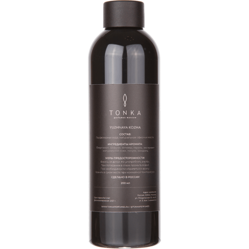 TONKA Рефил для диффузора Южная кожа, 200мл, "YUZHNAYA KOZHA" 