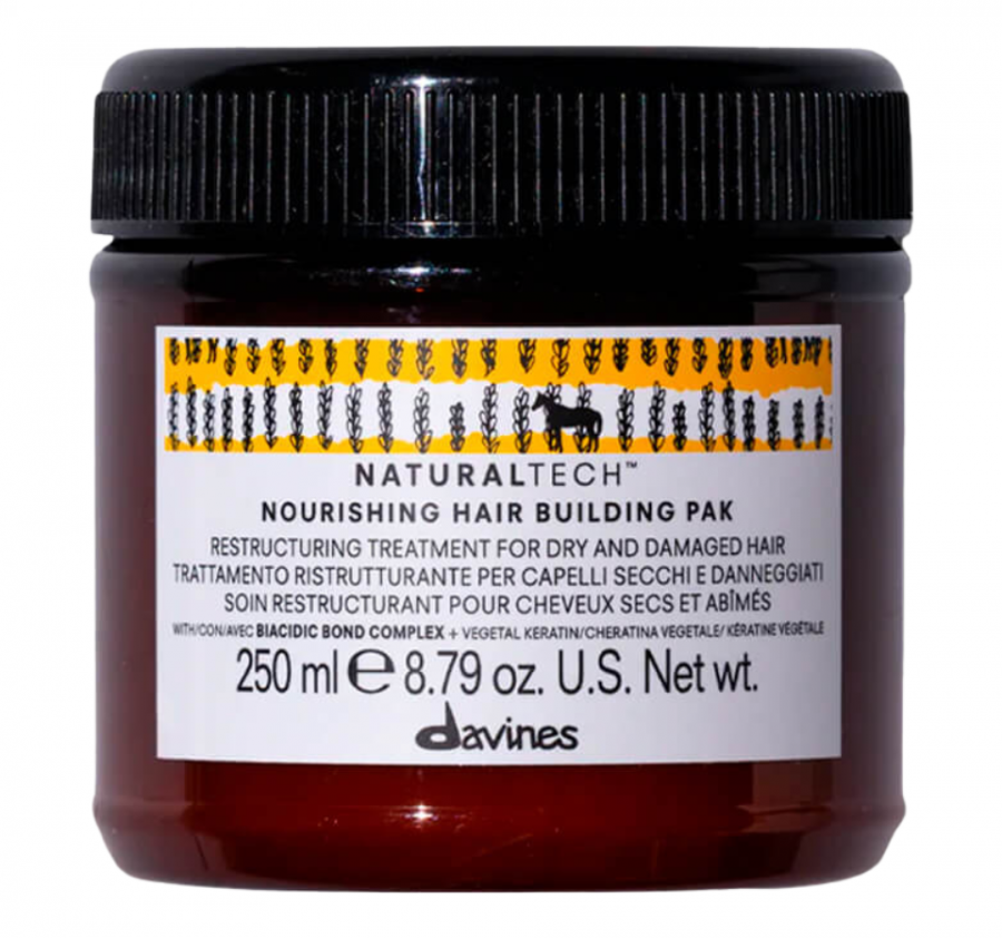 DAVINES, Питательная восстанавливающая маска 250 мл, Nourishing Hair Building Pak