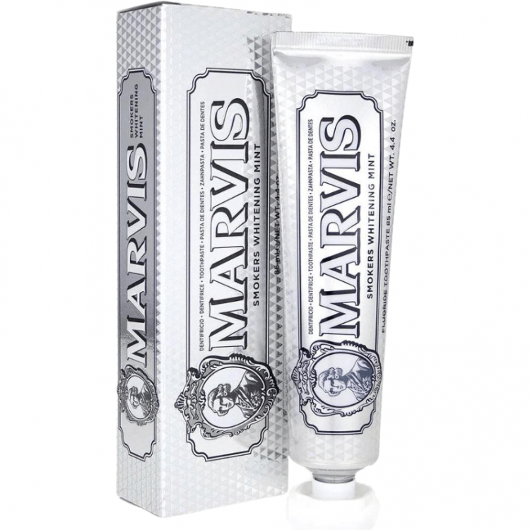 MARVIS Зубная паста отбеливающая Мята Антитабак SMOKERS WHITENING MINT, 85 мл