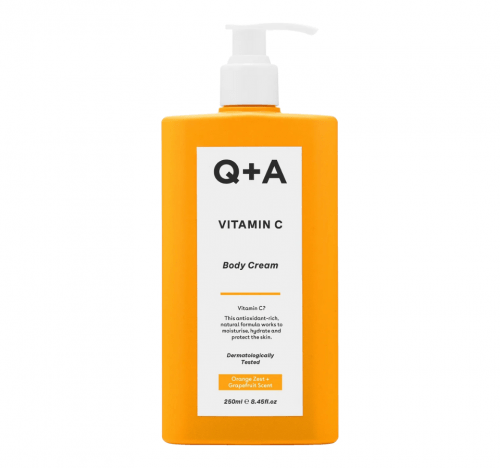 Q+A, Крем для тела, 250 мл, VITAMIN C