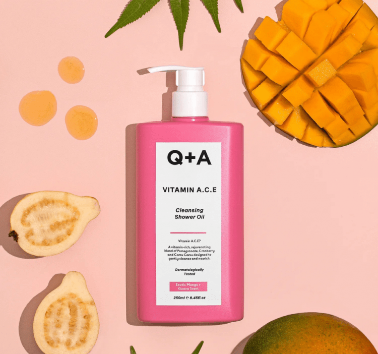Q+A, Масло для душа, 250 мл, VITAMIN A.C.E