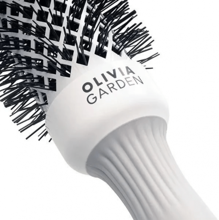 OLIVIA GARDEN, Термобрашинг 35 мм Серый, EXPERT BLOWOUT SHINE White&Grey