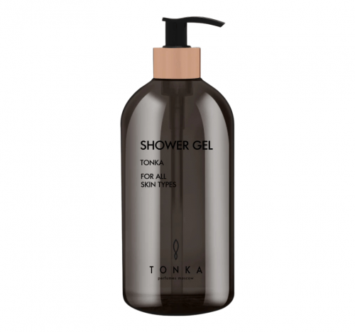 TONKA Гель для душа прозрачный пластик помпа бронза "Tonka", 500 мл