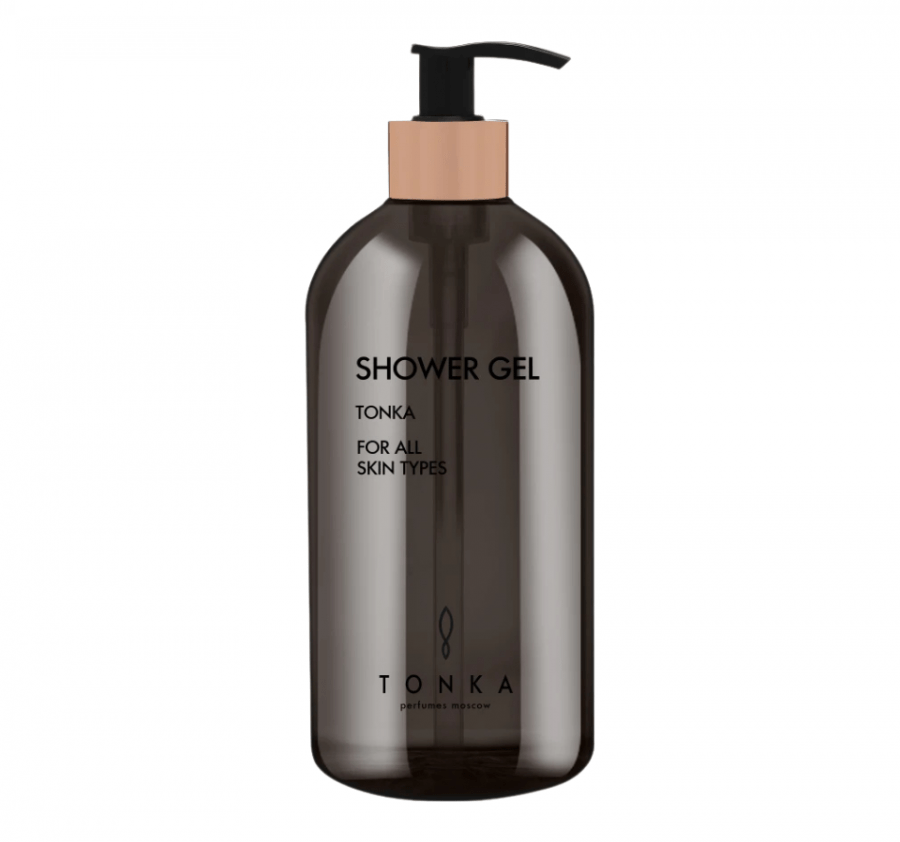 TONKA Гель для душа прозрачный пластик помпа бронза "Tonka", 500 мл