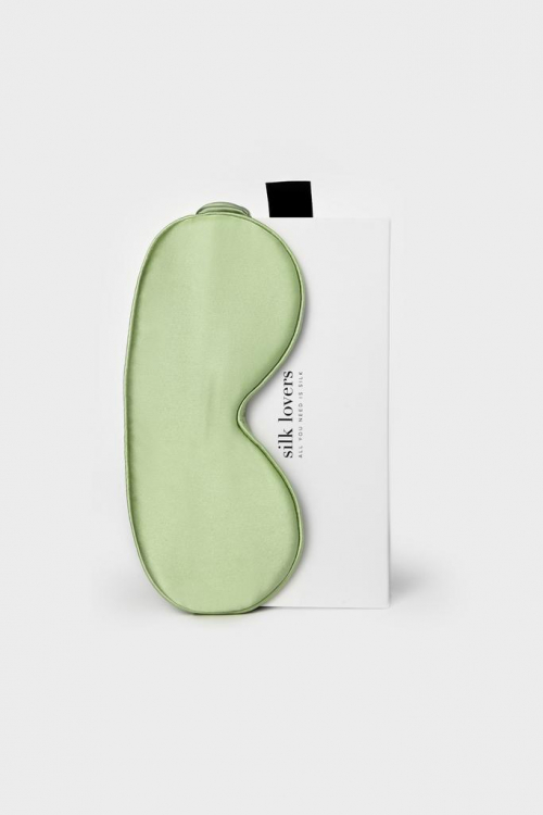 SILK LOVERS, Шелковая маска для сна (оливка)