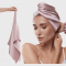 SILK LOVERS, Полотенце для волос из натурального шелка 43*110см, цвет (пудра)