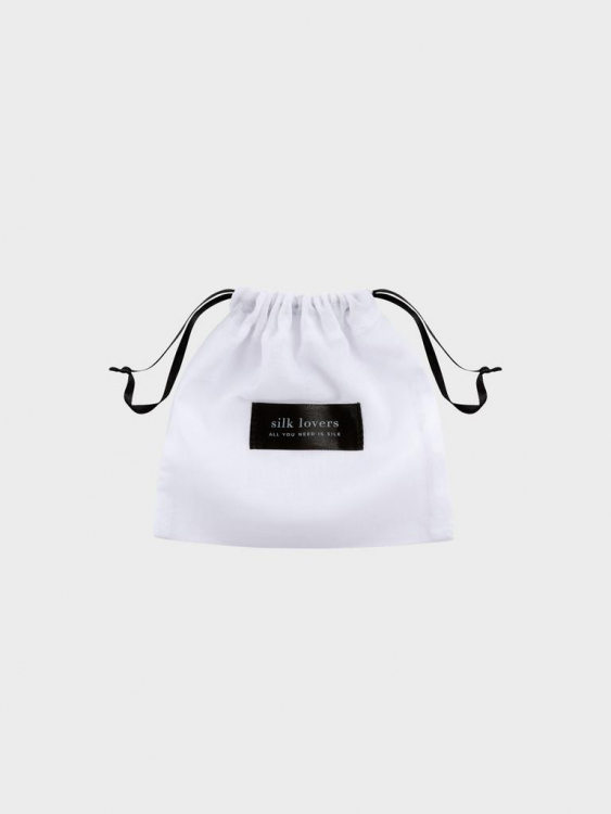 SILK LOVERS, Шелковая маска для сна (пудра)