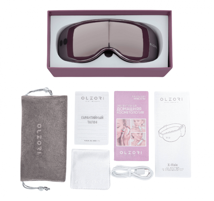 OLZORI, Массажер для области вокруг глаз X-Visio, цвет (Brownie)