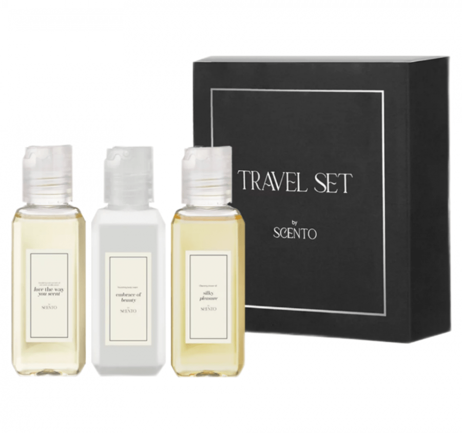 SCENTO, Набор по уходу за телом, 3*56 мл, Body Care Travel Set
