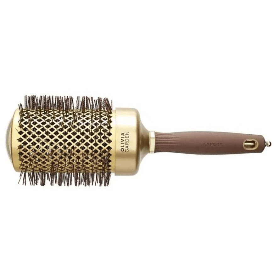 OLIVIA GARDEN, Термобрашинг 65 мм Коричневый, EXPERT BLOWOUT SHINE Wavy Bristles Gold&Brown