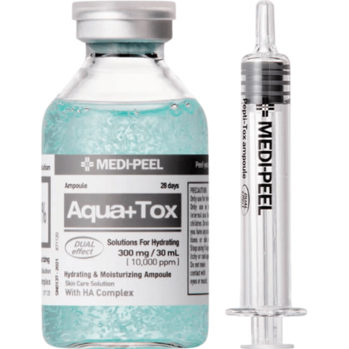 MEDI-PEEL, Aqua Plus Tox Интенсивно увлажняющая сыворотка для сияния кожи с серебром, 30 мл