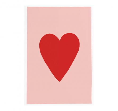 Открытка "СЕРДЦЕ КРАСНОЕ"