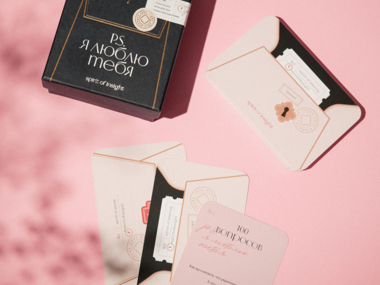 SPIRIT OF INSIGHT, 100 вопросов для влюблённых: о друг друге и отношениях, карты 100 шт