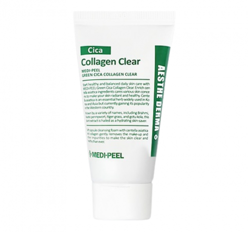 MEDI-PEEL, Сica мини версия Успокаивающая очищающая гель-пенка версия 2.0 Collagen Clear 15 ml