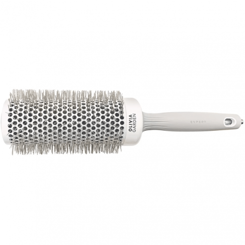 OLIVIA GARDEN, Термобрашинг 55 мм Серый, EXPERT BLOWOUT SPEED XL Wavy Bristles White&Grey