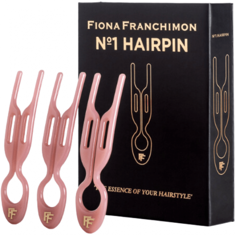 FIONA FRANCHIMON (№1 HAIRPIN), Шпильки пудрово-розового цвета (набор из 3 шпилек)