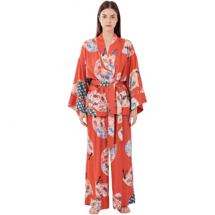 ANY WOWZERS, Комплект-кимоно со штанами, HAIKU BRICK