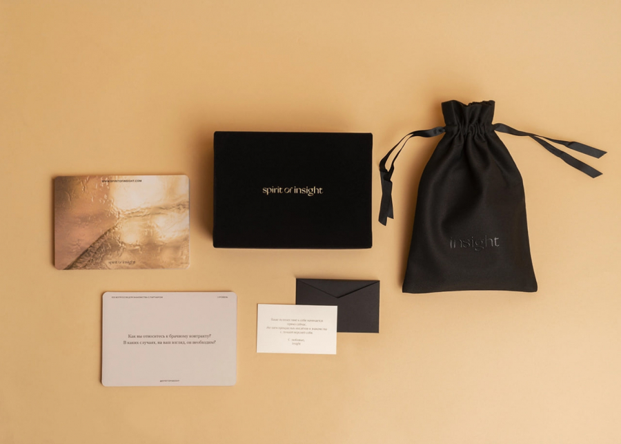 SPIRIT OF INSIGHT, 100 вопросов для влюблённых. Бархатная коллекция 18+, карты 100 шт