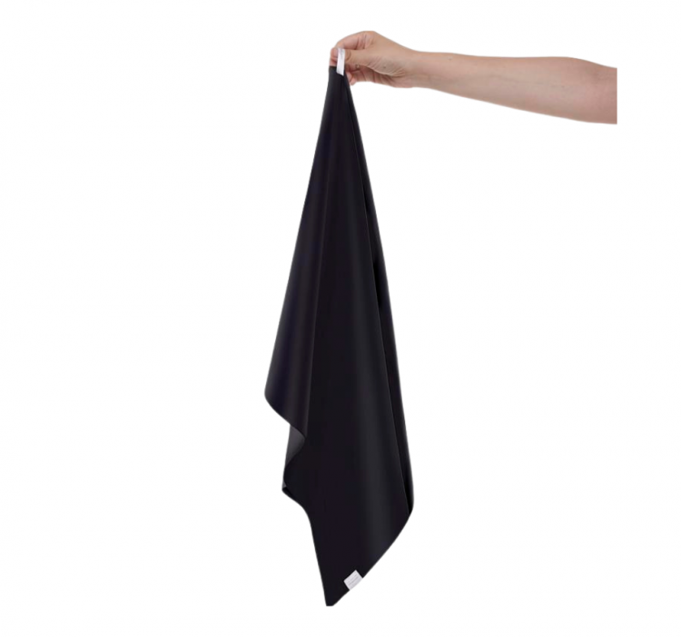 SILK LOVERS, Полотенце для волос из натурального шелка 43*110см, цвет (черное)