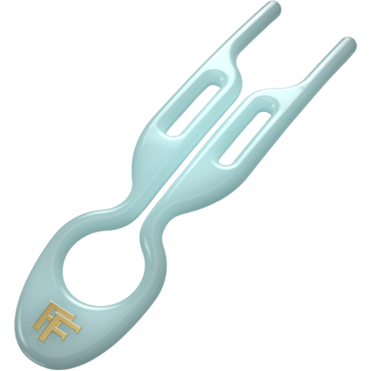 FIONA FRANCHIMON (№1 HAIRPIN), Шпильки нежно-бирюзового цвета (набор из 3 шпилек)