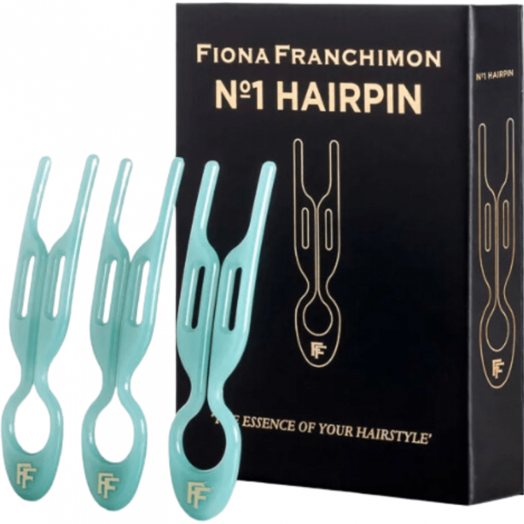 FIONA FRANCHIMON (№1 HAIRPIN), Шпильки нежно-бирюзового цвета (набор из 3 шпилек)