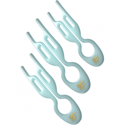 FIONA FRANCHIMON (№1 HAIRPIN), Шпильки нежно-бирюзового цвета (набор из 3 шпилек)