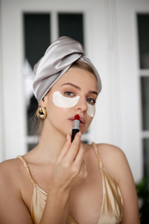 SILK LOVERS, Полотенце для волос из натурального шелка 43*110см, цвет (серебро)