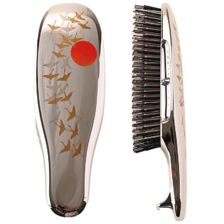 S-HEART-S, Расческа Scalp Brush Makie Limited Edition (серебряная), средней жескости