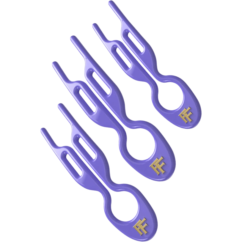 FIONA FRANCHIMON (№1 HAIRPIN), Шпильки лавандового цвета (набор из 3 шпилек)