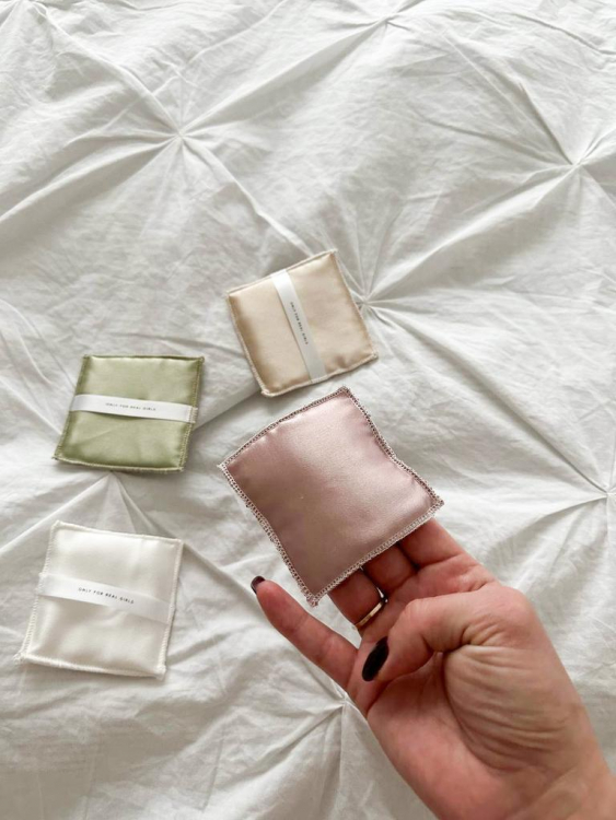 SILK LOVERS, Набор из 3-х дисков для лица из натурального шелка