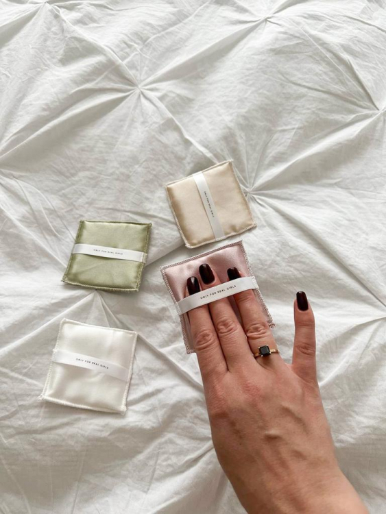 SILK LOVERS, Набор из 3-х дисков для лица из натурального шелка