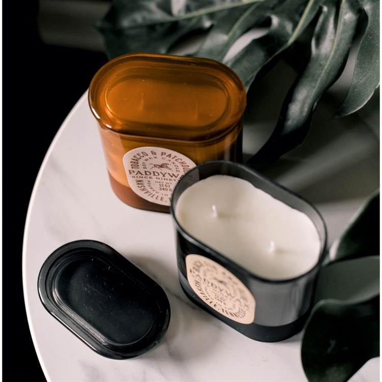 PADDYWAX, Большая свеча в стекле с 2 фитилями, TOBACCO & PATCHOULI