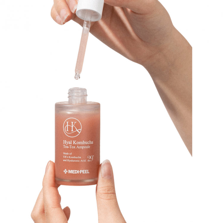 MEDI-PEEL, Hyal Kombucha Tea-Tox Сыворотка с 70% комбучи и липосомальными керамидами, 50 мл