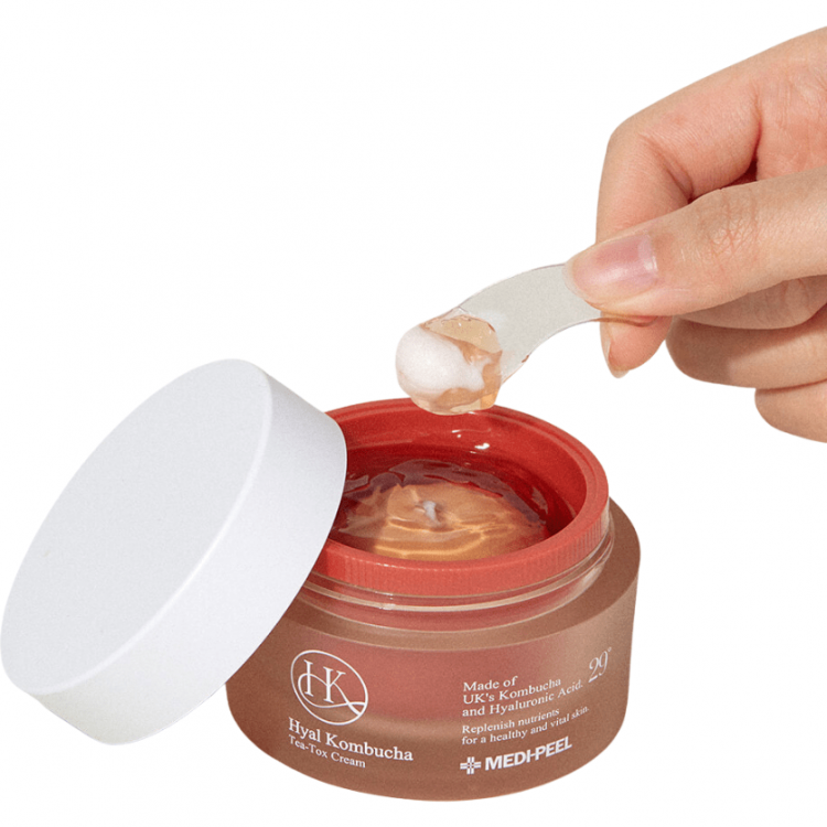 MEDI-PEEL, Hyal Kombucha Tea-Tox Крем с 50% комбучи и липосомальными керамидами, 50 мл