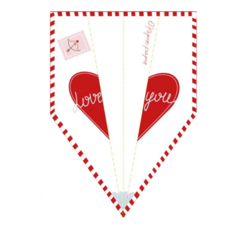 Открытка "Самолетик (белый)"